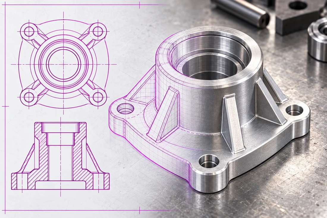 Documentação técnica de projetos — transição de desenho técnico para representação realista